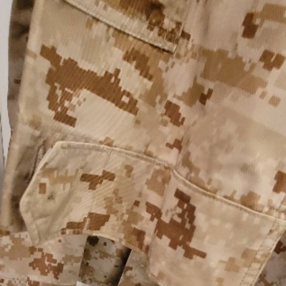 USMC Surplus Desert MARPAT Trousers & BDU Shirt medium small - Picture 4 of 16